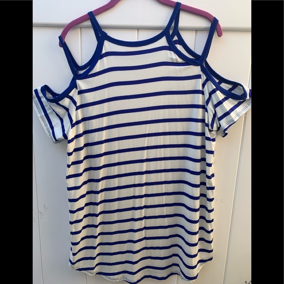 143 story size large striped blouse NWT - Picture 6 of 7